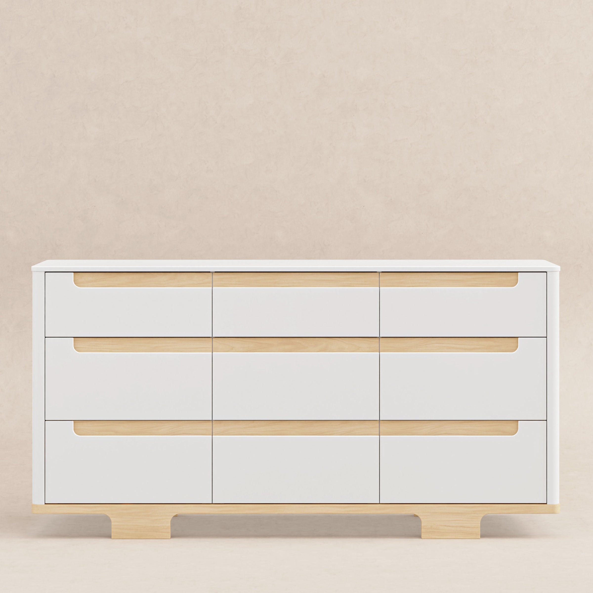 M23428WN,Yuzu 9-Drawer Dresser  Assembled in White/Natural