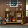 M31811HY,Crosby Open Bookcase in Honey