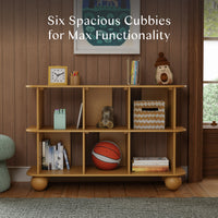 M31811HY,Crosby Open Bookcase in Honey