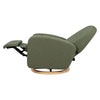 M23188OBLB,Nami Glider Recliner w/ Electronic Control and USB in Olive Boucle w/Light Wood Base