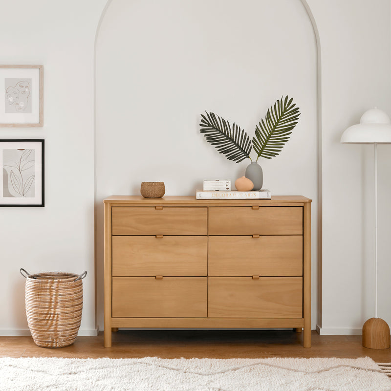 M25616HY,Bondi 6-Drawer Assembled Dresser in Honey
