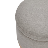 M22885PGEWLB,Naka Storage Ottoman in Performance Grey Eco-Weave w/ Light Wood Base