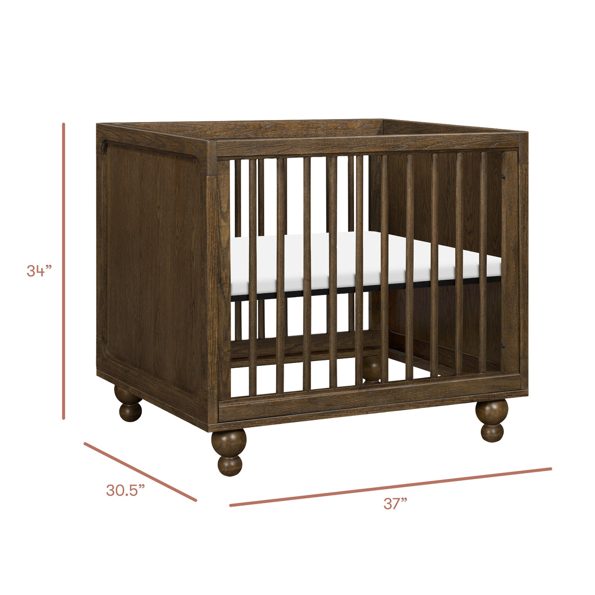 M33379TE,Nate Berkus x Babyletto Astre Midi Conversion Kit in Toffee