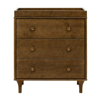 M9023NL,Lolly 3-Drawer Changer Dresser in Natural Walnut