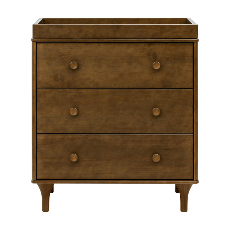 M9023NL,Lolly 3-Drawer Changer Dresser in Natural Walnut