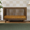 M4201NL,Hudson 3-in-1 Convertible Crib w/Toddler Bed Conversion Kit in Natural Walnut