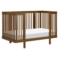 M29880NL,Pogo 8-in-1 Convertible Crib w/All-Stages Conversion Kits in Natural Walnut