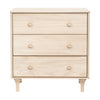 M9023NX,Lolly 3-Drawer Changer Dresser w/Removable Changing Tray in Washed Natural