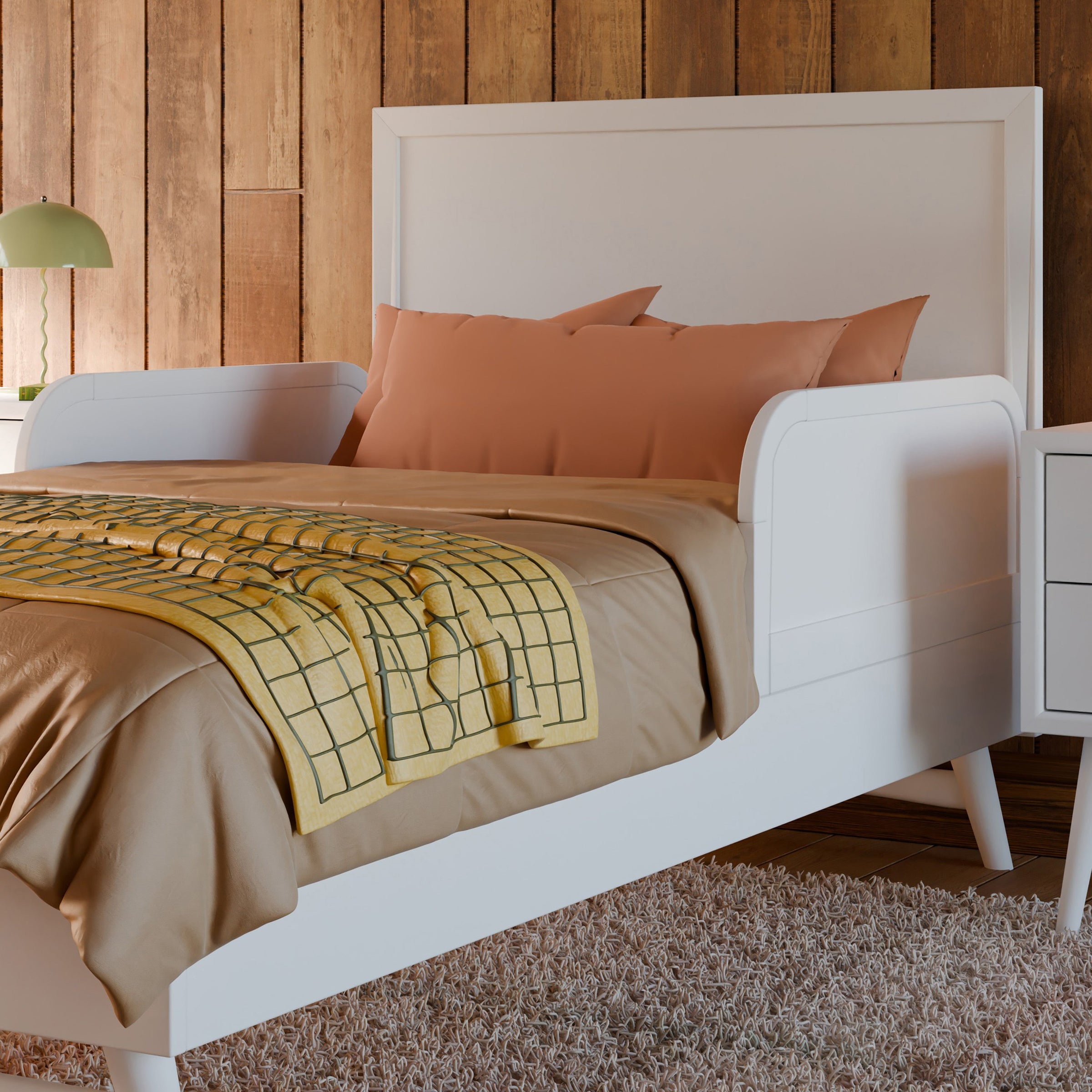 M25999W,Twin/Full Bed Guardrail in White