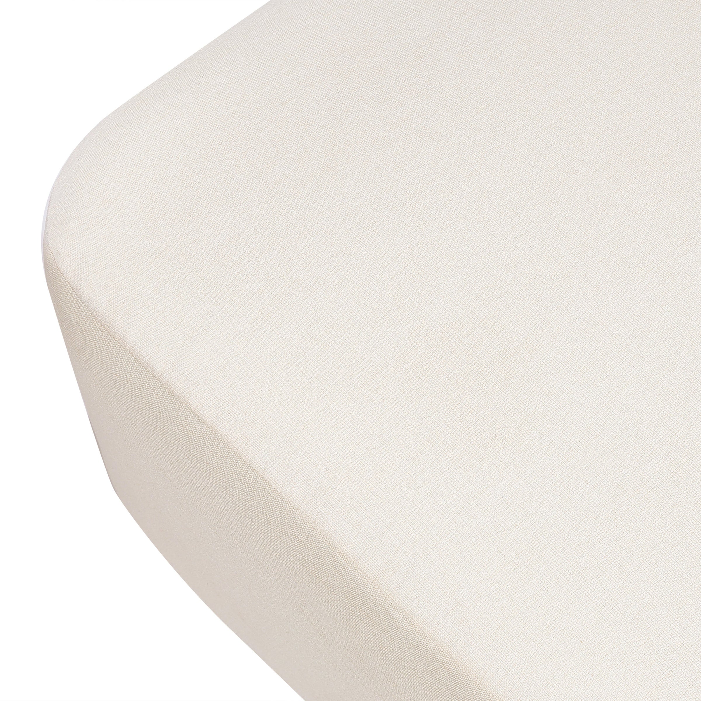 M26385PCMEWLB,Kiwi Gliding Ottoman in Performance Cream Eco-Weave w/ Light Wood Base