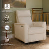 M17186PWB,Willa Plus Power Glider Recliner w/ Power Headrest in Performance Ivory Boucle