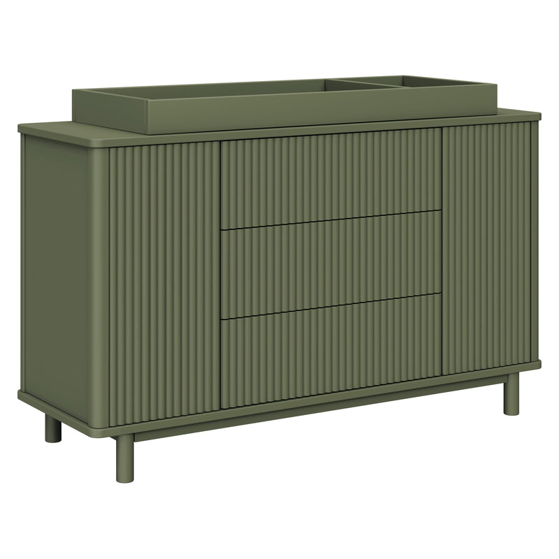M29816OL,Pogo Tambour Assembled Dresser in Olive