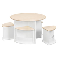M31720WNX,Nessa Nesting Play Table in White and Washed Natural