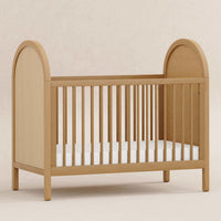 M25601HYNC,Bondi Cane 3-in-1 Convertible Crib w/Toddler Bed Kit in Honey with Natural Cane