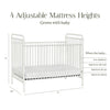 B15501WX,Abigail 3-in-1 Convertible Crib in Washed White