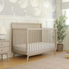 M15901TPE,Palma Mid-Century 4-in-1 Convertible Crib w/Toddler Bed Conversion in Taupe