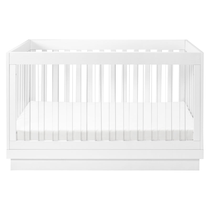 M8601KW,Harlow 3-in-1 Convertible Crib w/Toddler Bed Conversion Kit in White/Acrylic