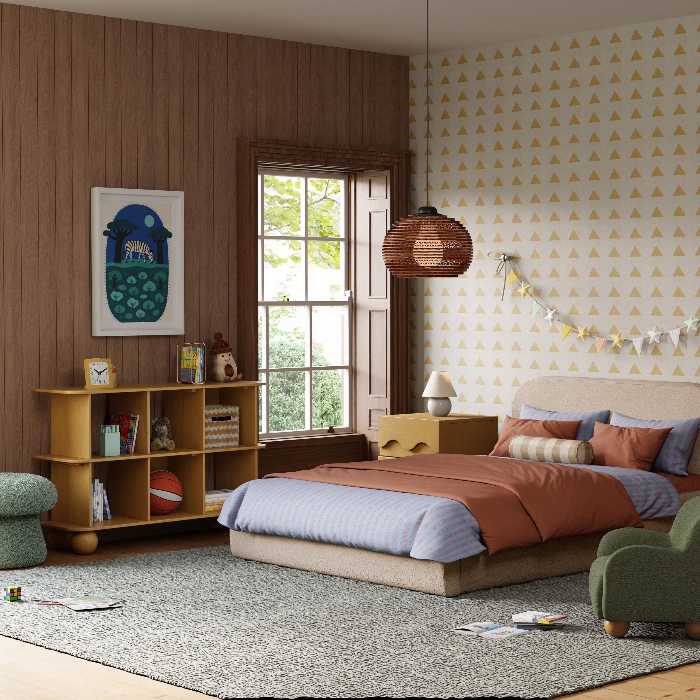 M31811HY,Crosby Open Bookcase in Honey