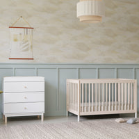 M12901NXW,Gelato 4-in-1 Convertible Crib w/Toddler Conversion Kit in Washed Natural  W Feet