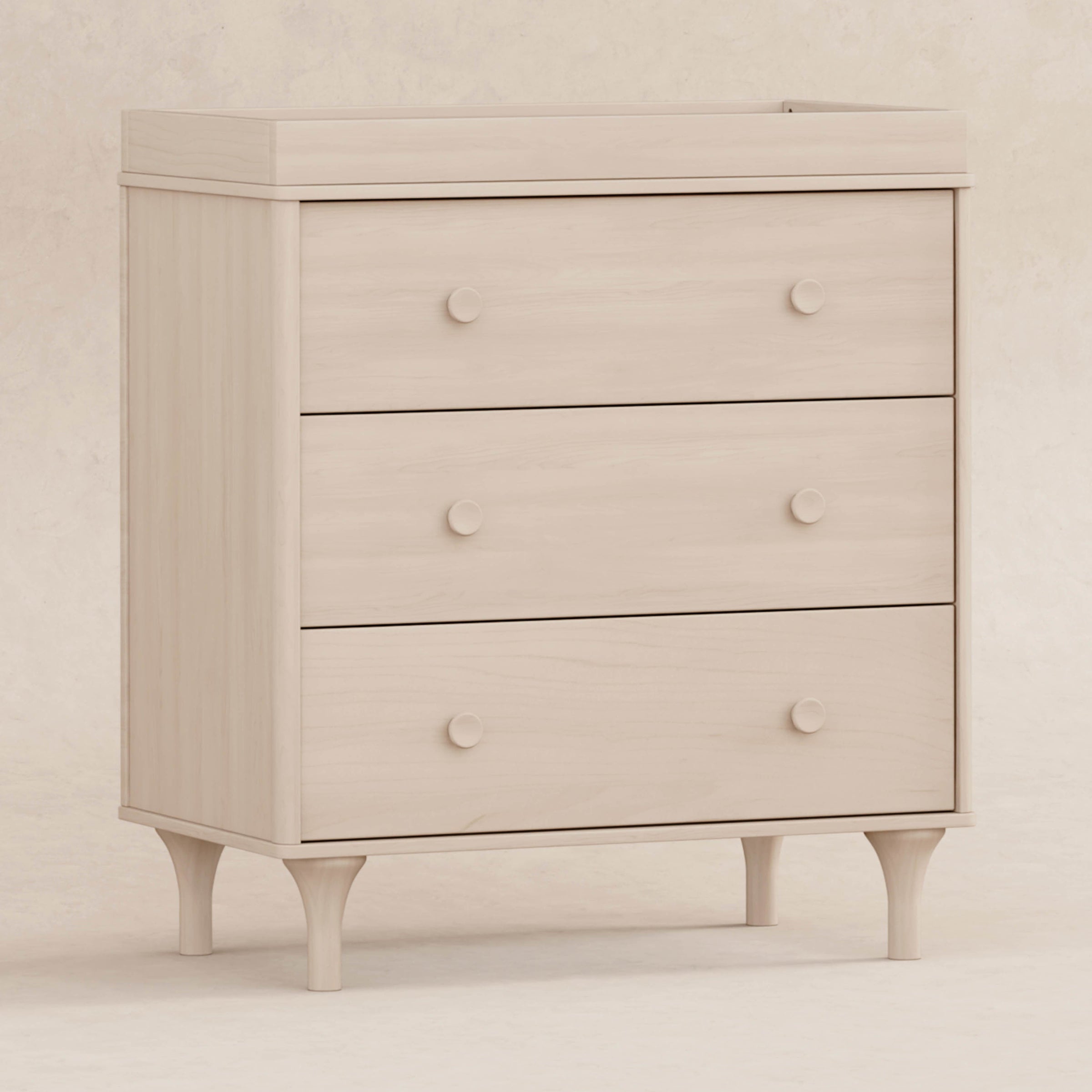 M9023NX,Lolly 3-Drawer Changer Dresser w/Removable Changing Tray in Washed Natural