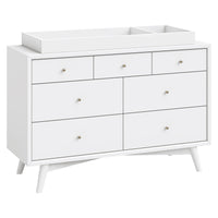 M15916W,Palma 7-Drawer Double Dresser  Assembled in White
