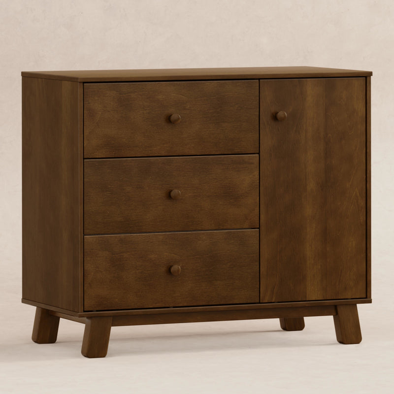 M32523NL,Hudson Modern 3-Drawer Dresser in Natural Walnut