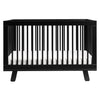 M4201B,Hudson 3-in-1 Convertible Crib w/Toddler Bed Conversion Kit in Black