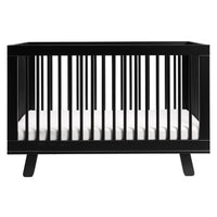 M4201B,Hudson 3-in-1 Convertible Crib w/Toddler Bed Conversion Kit in Black