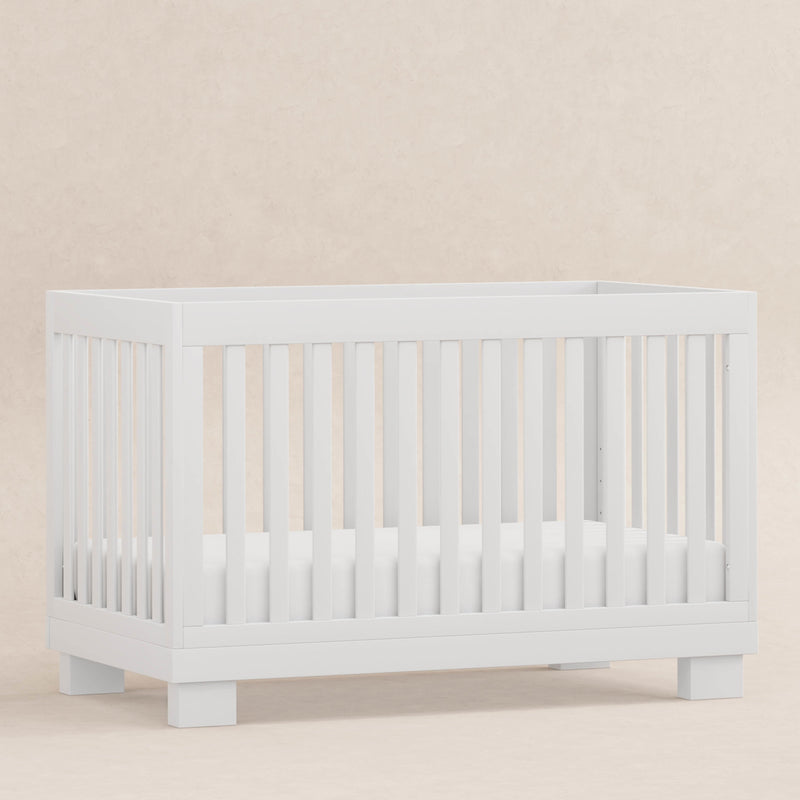 M6701W,Modo 3-in-1 Convertible Crib w/Toddler Bed Conversion Kit in White Finish