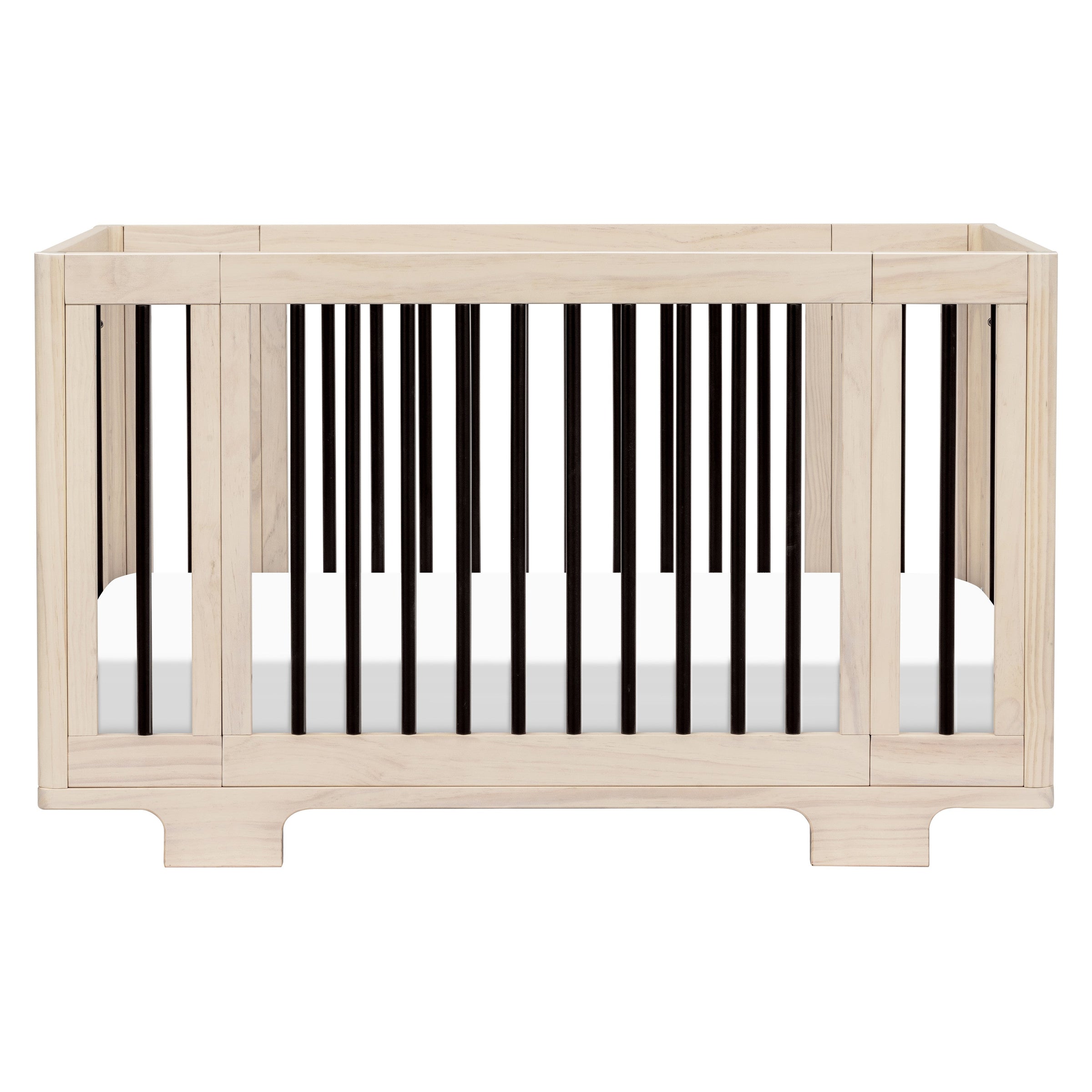 M23401NXB,Yuzu 8-in-1 Convertible Crib w/All-Stages Conversion in Washed Natural/Black