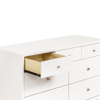 M15916RW,Palma 7-Drawer Double Dresser  Assembled in Warm White
