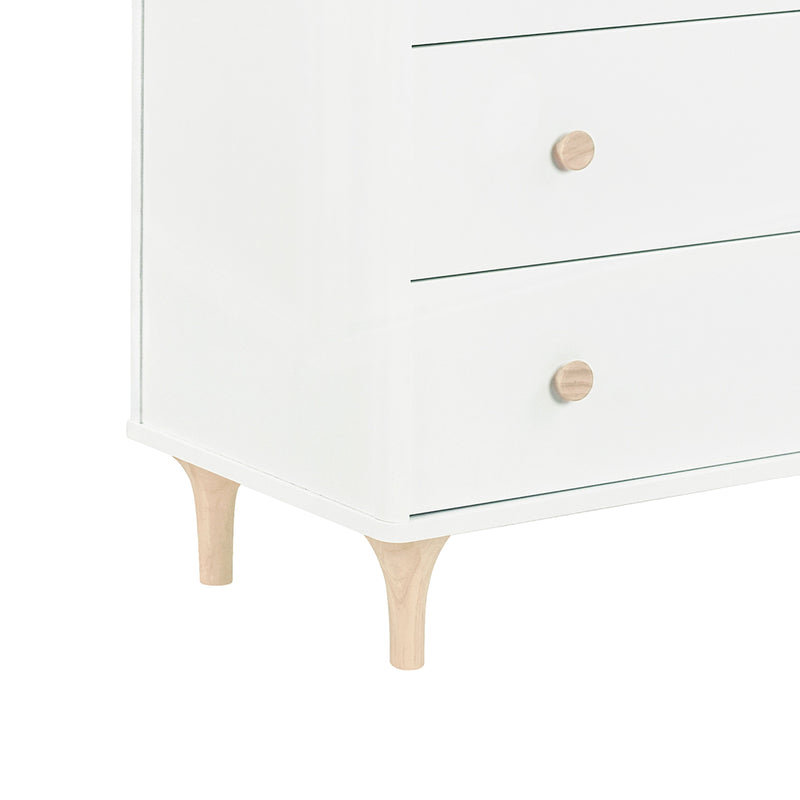 M902372NX,Lolly 3-Drawer Dresser Feet and Knob Set in Washed Natural