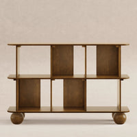 M31811NL,Crosby Open Bookcase in Natural Walnut