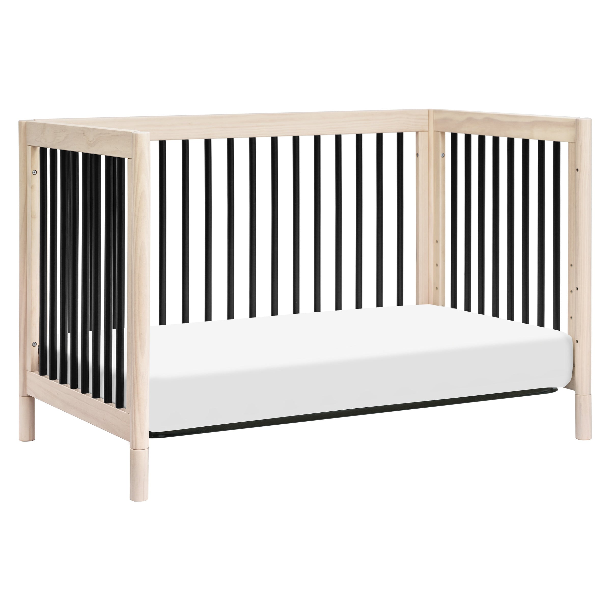 M12901NXB,Gelato 4-in-1 Convertible Crib w/Toddler Conversion Kit in Washed Natural/Black