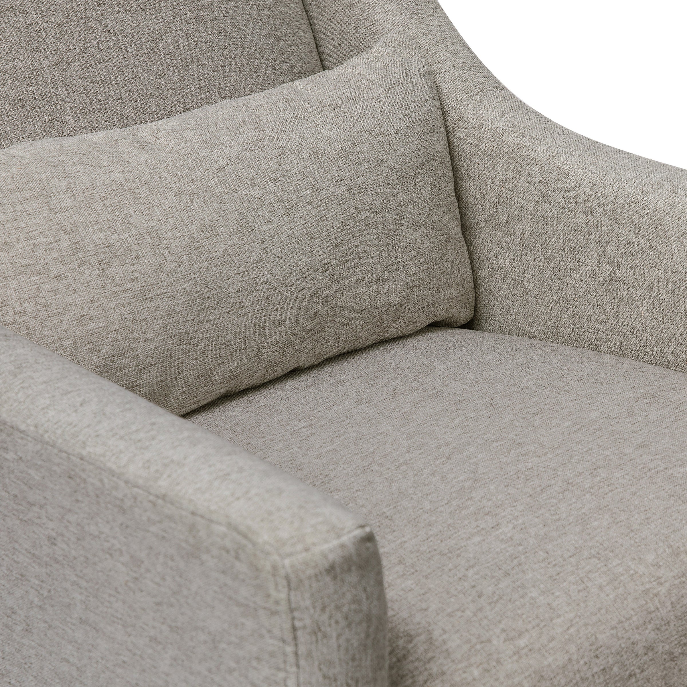 M11287PGEW,Toco Swivel Glider and Ottoman in Performance Grey Eco-Weave w/Natural Feet