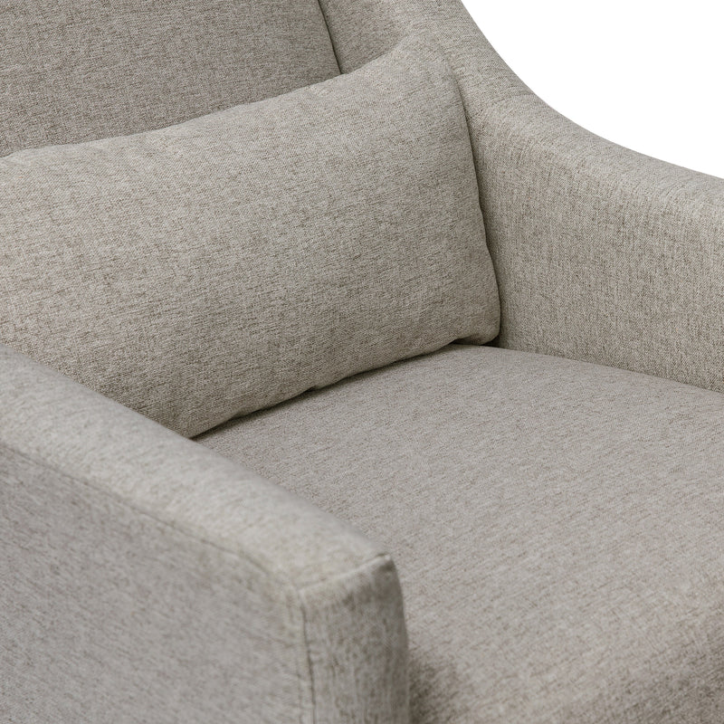 M11287PGEW,Toco Swivel Glider and Ottoman in Performance Grey Eco-Weave w/Natural Feet