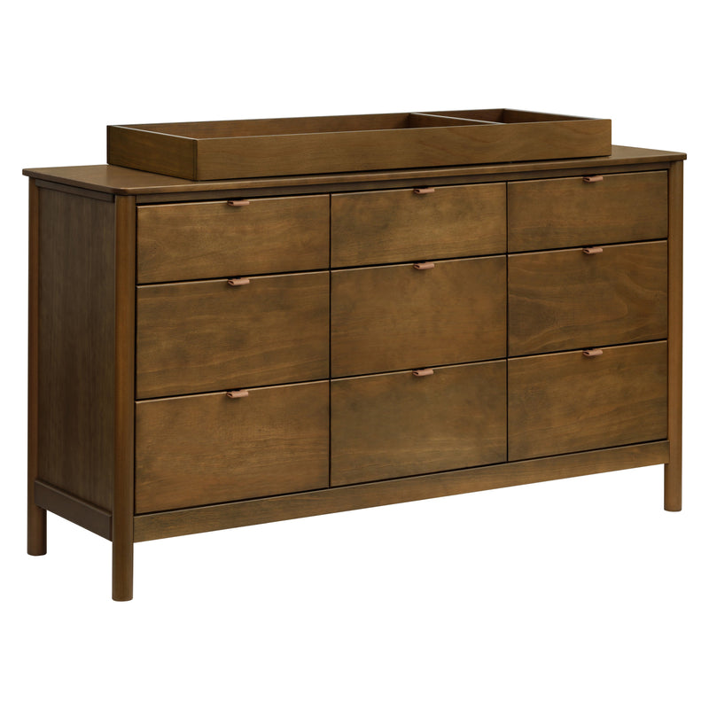 M25928NL,Bondi 9-Drawer Assembled Dresser in Natural Walnut
