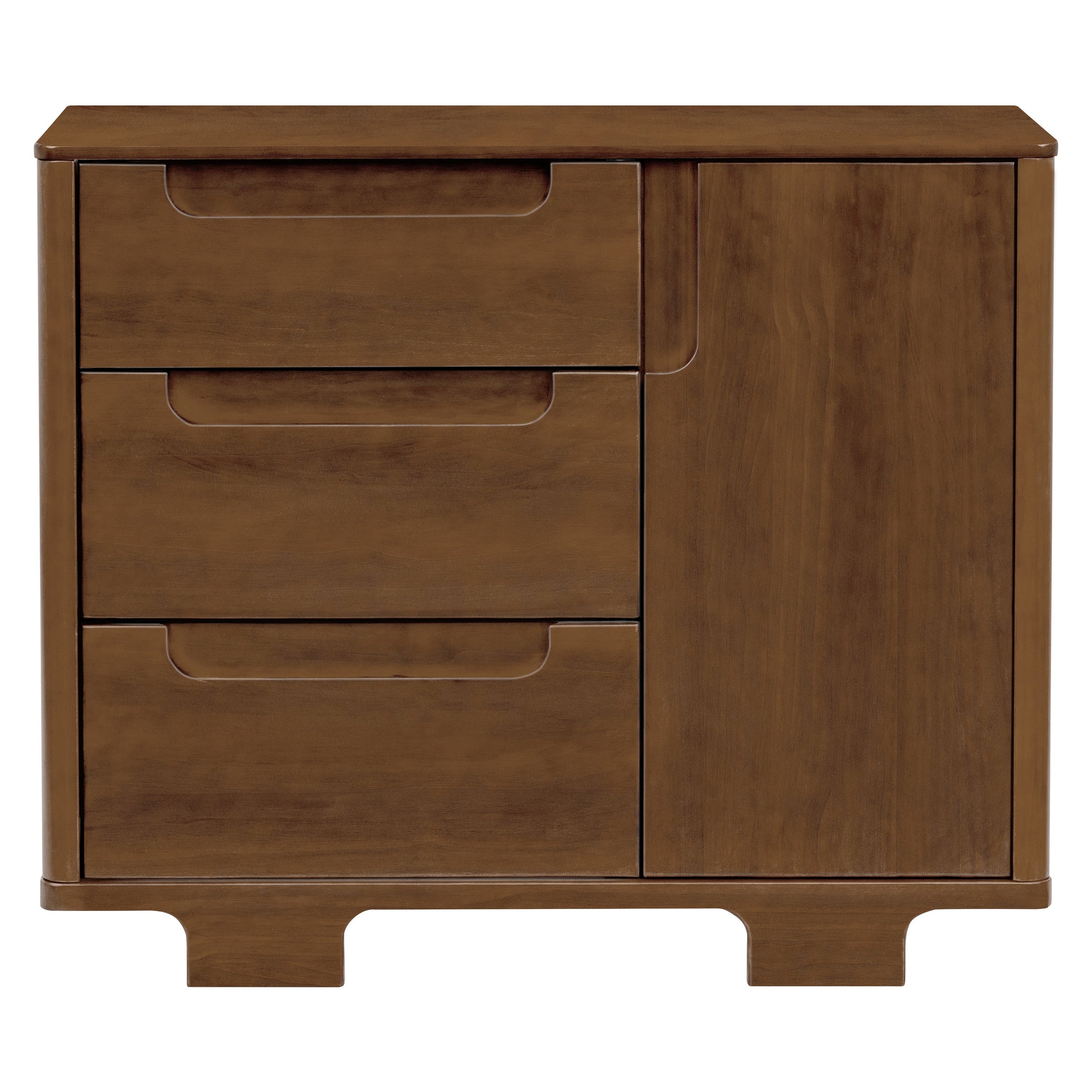 M23423NL,Yuzu 3-Drawer Changer Dresser in Natural Walnut