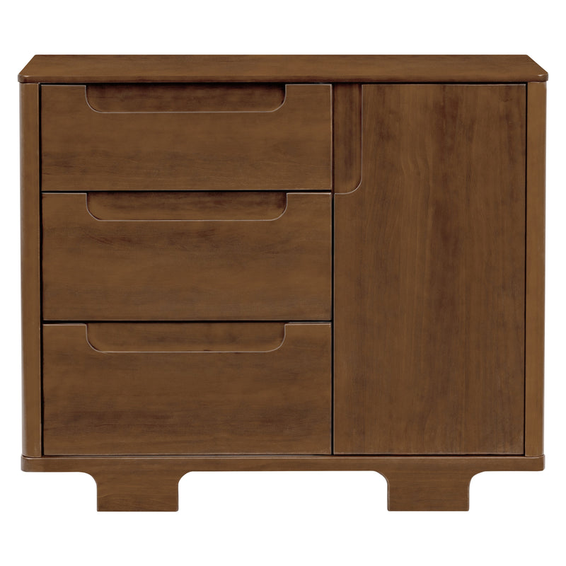 M23423NL,Yuzu 3-Drawer Changer Dresser in Natural Walnut