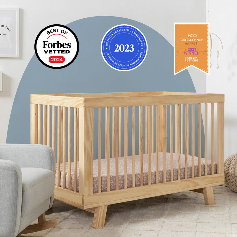M4201N,Hudson 3-in-1 Convertible Crib w/Toddler Bed Conversion Kit in Natural Finish