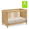 M23701HYHC,Marin with Cane 3-in-1 Convertible Crib in Honey and Honey Cane