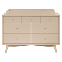 M15916TPE,Palma 7-Drawer Double Dresser  Assembled in Taupe