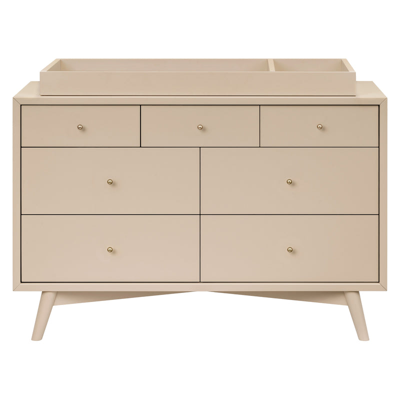 M15916TPE,Palma 7-Drawer Double Dresser  Assembled in Taupe