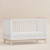 M5801WNX,Scoot 3-in-1 Convertible Crib w/ToddlerBedConversion Kit in White/WashedNatural
