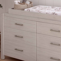 B26416WDF,Hemsted 6-Drawer Assembled Dresser in White Driftwood