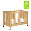 M6601HY,Maki Full-Size Folding Crib w/ Toddler Bed Conversion Kit in Honey