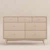 M15916TPE,Palma 7-Drawer Double Dresser  Assembled in Taupe