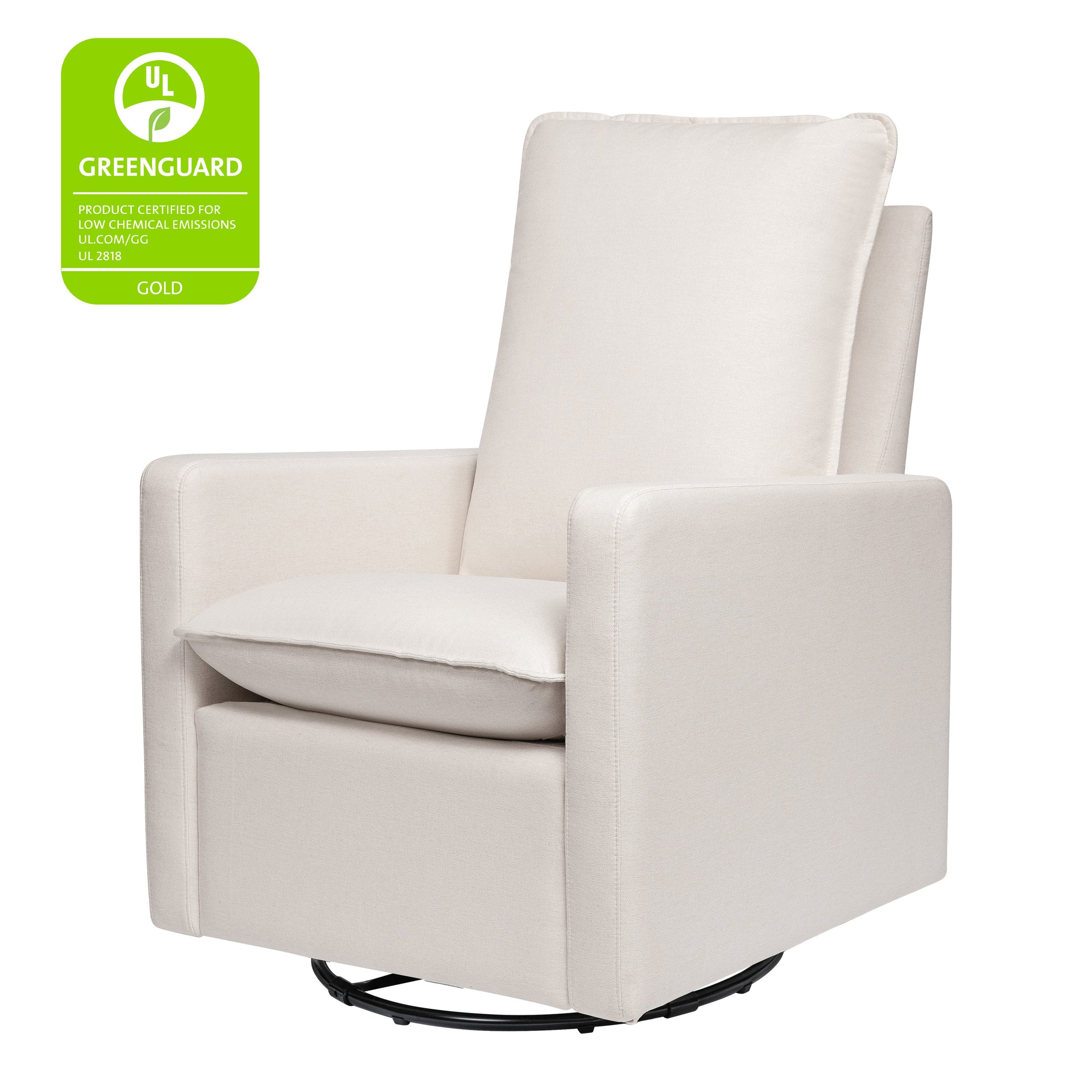M20987PCMEW,Cali Pillowback Swivel Glider in Performance Cream Eco-Weave