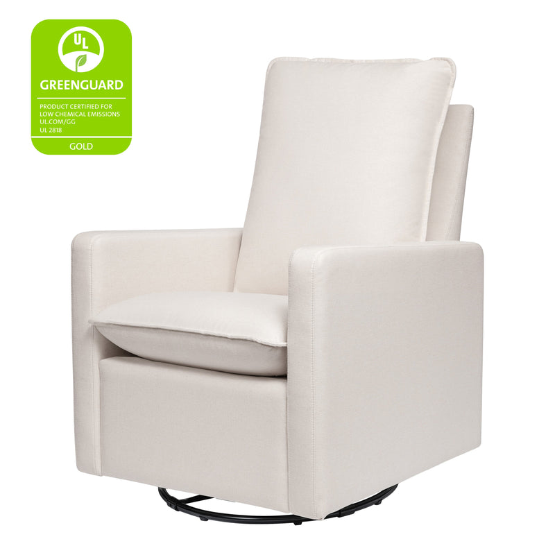 M20987PCMEW,Cali Pillowback Swivel Glider in Performance Cream Eco-Weave