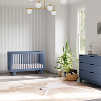 M4201CVB,Hudson 3-in-1 Convertible Crib w/Toddler Bed Conversion Kit in Cove Blue